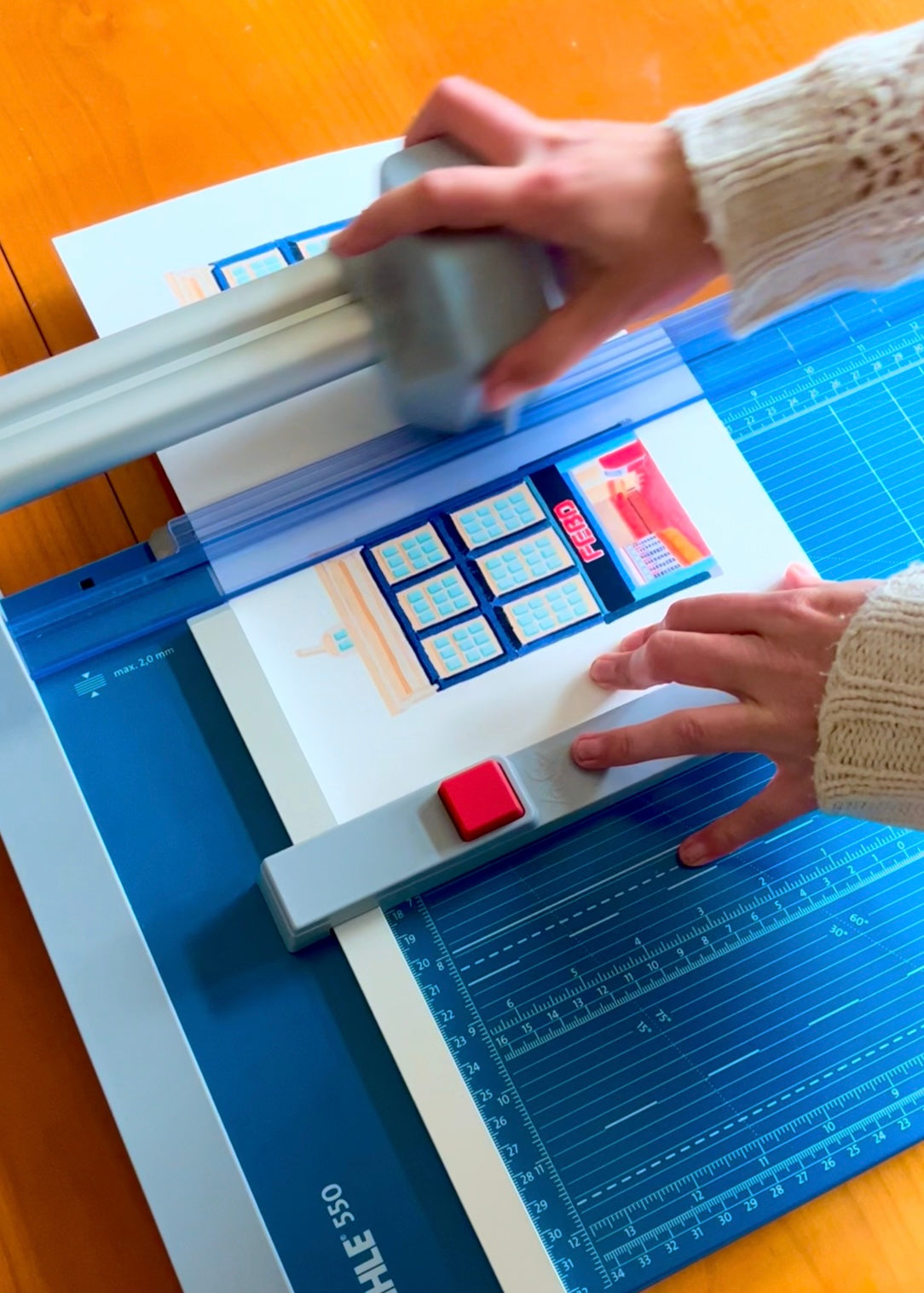 Tekening van snackbar aan de Reguliersbreestraat in Amsterdam door Anne Neuteboom cabaretier Anne Neut Boetiek