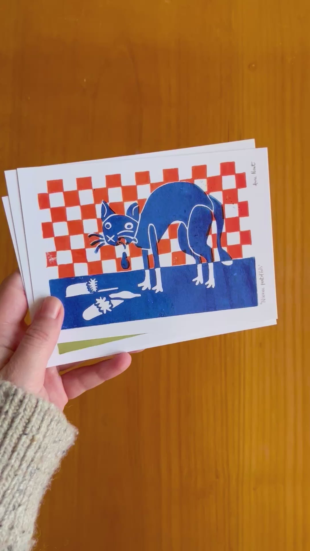 Ansichtkaart 'De badgast'