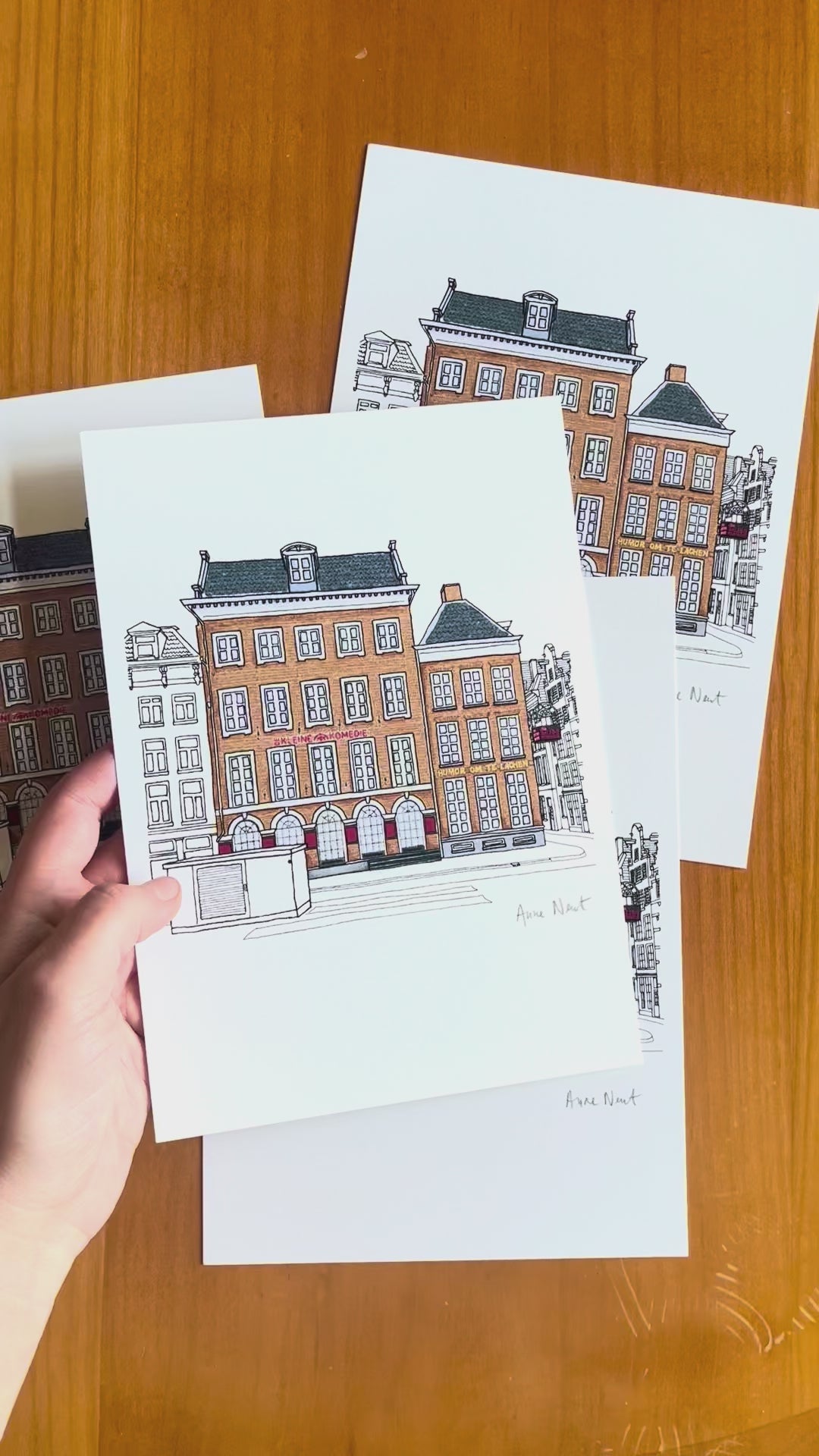 Illustratie De Kleine Komedie A5 (fine art print)