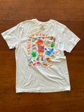 shirt met riso print van cultuurmens getekend door Anne Neuteboom in samenwerking met Klapstoelkabaret